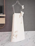 Simple A Line Spaghetti Straps Floral Short Formal Homecoming Dresses Party Graduation Dress Hoco Dresses HZ1121