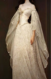 Vintage Bridal Gown A line Off The Shoulder Ivory Lace Wedding Dresses Minimalist Bridal Gowns HZ1121